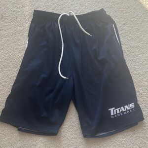 Titan Men's Dark Blue Athletic Shorts